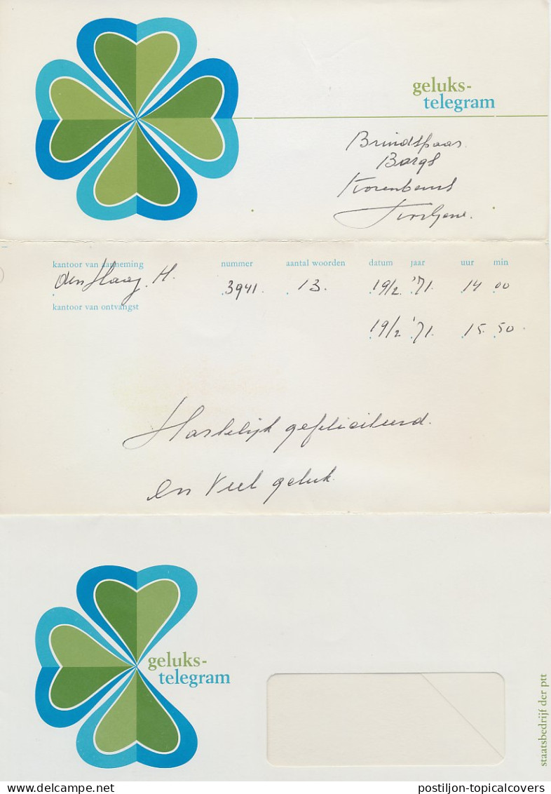 Telegram Den Haag - Kortgene 1971 - Unclassified