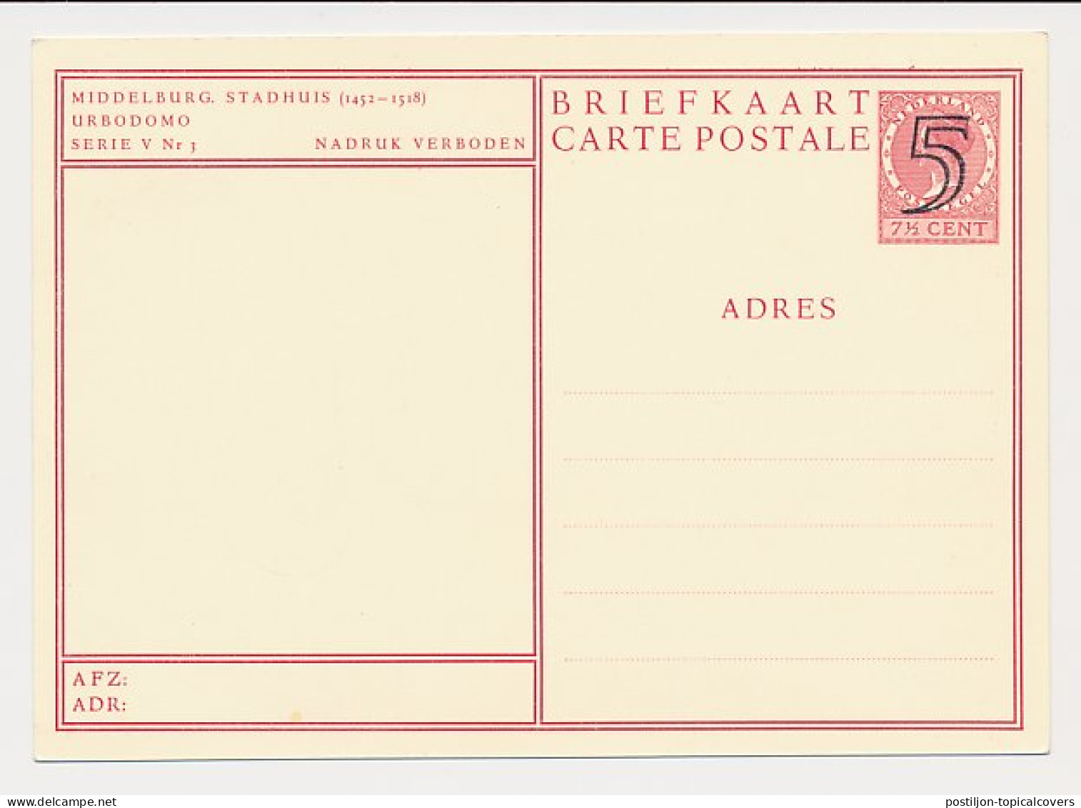 Briefkaart G. 284 K - Material Postal