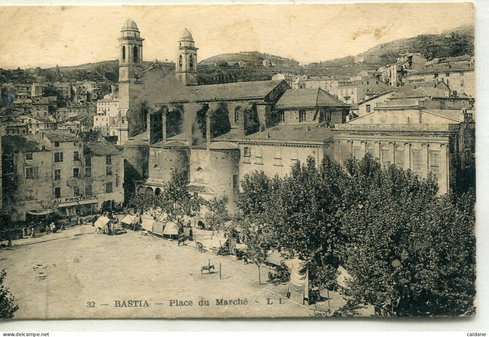 -2B - CORSE-  .BASTIA - Place.du Marché - Bastia