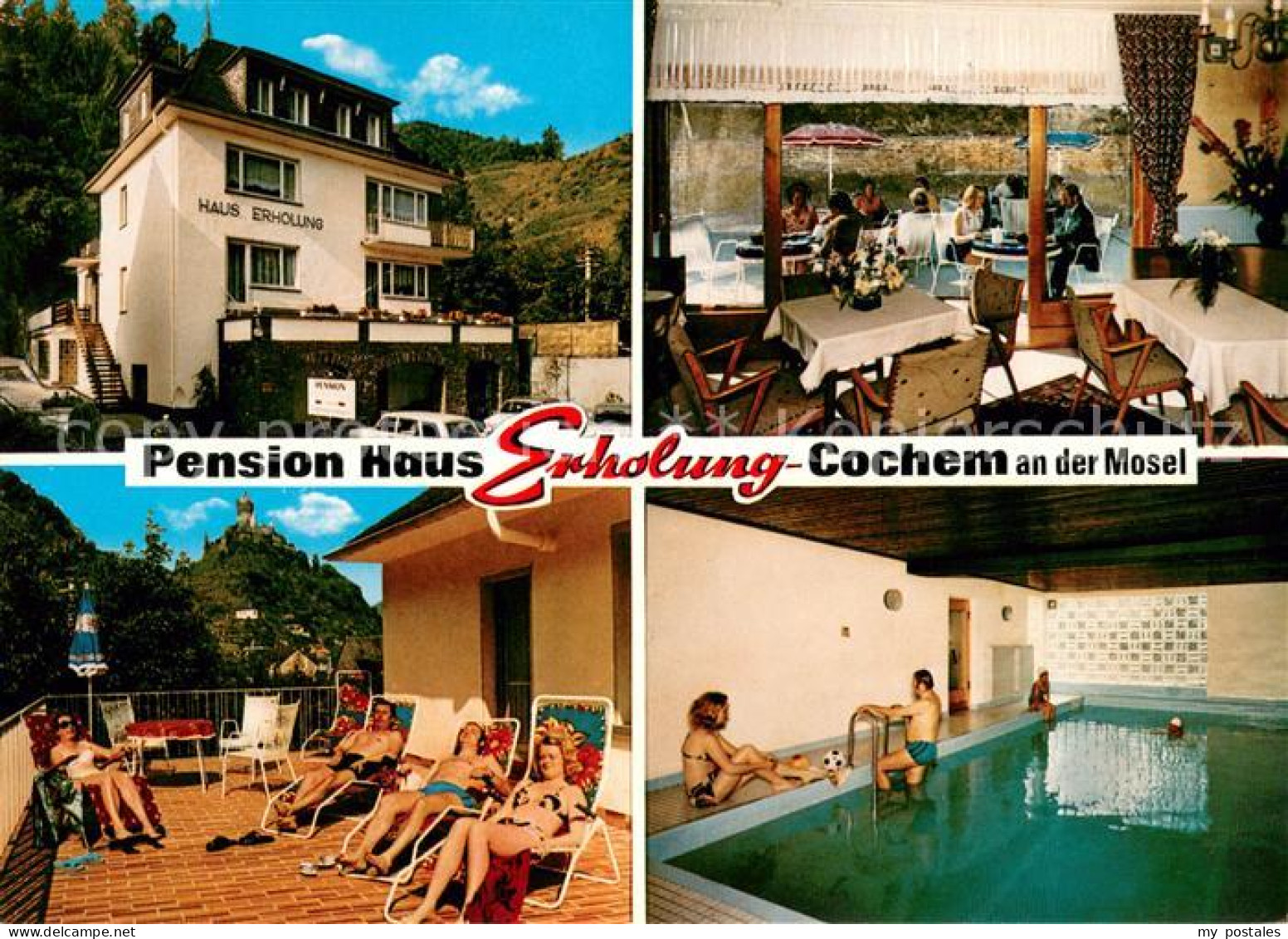 73651950 Cochem Mosel Pension Haus Erholung Gaststube Terrasse Hallenbad Cochem  - Cochem