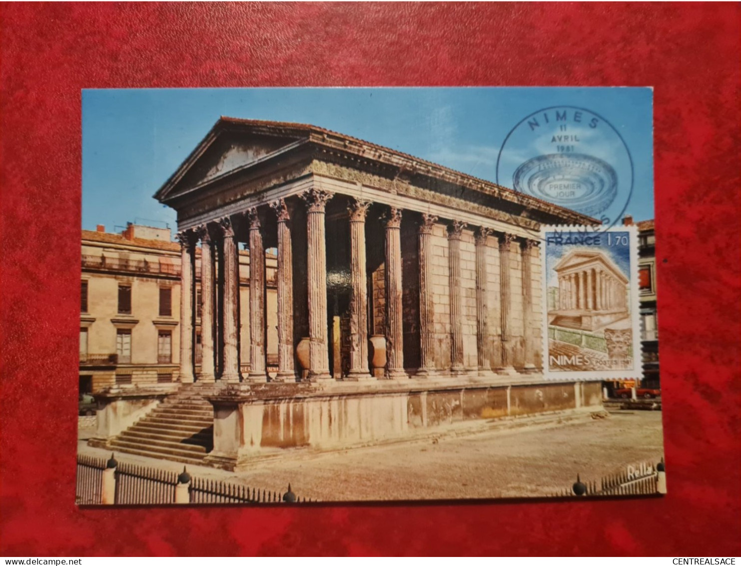 Carte Maximum 1981 NIMES LA MAISON CARREE - 1980-1989