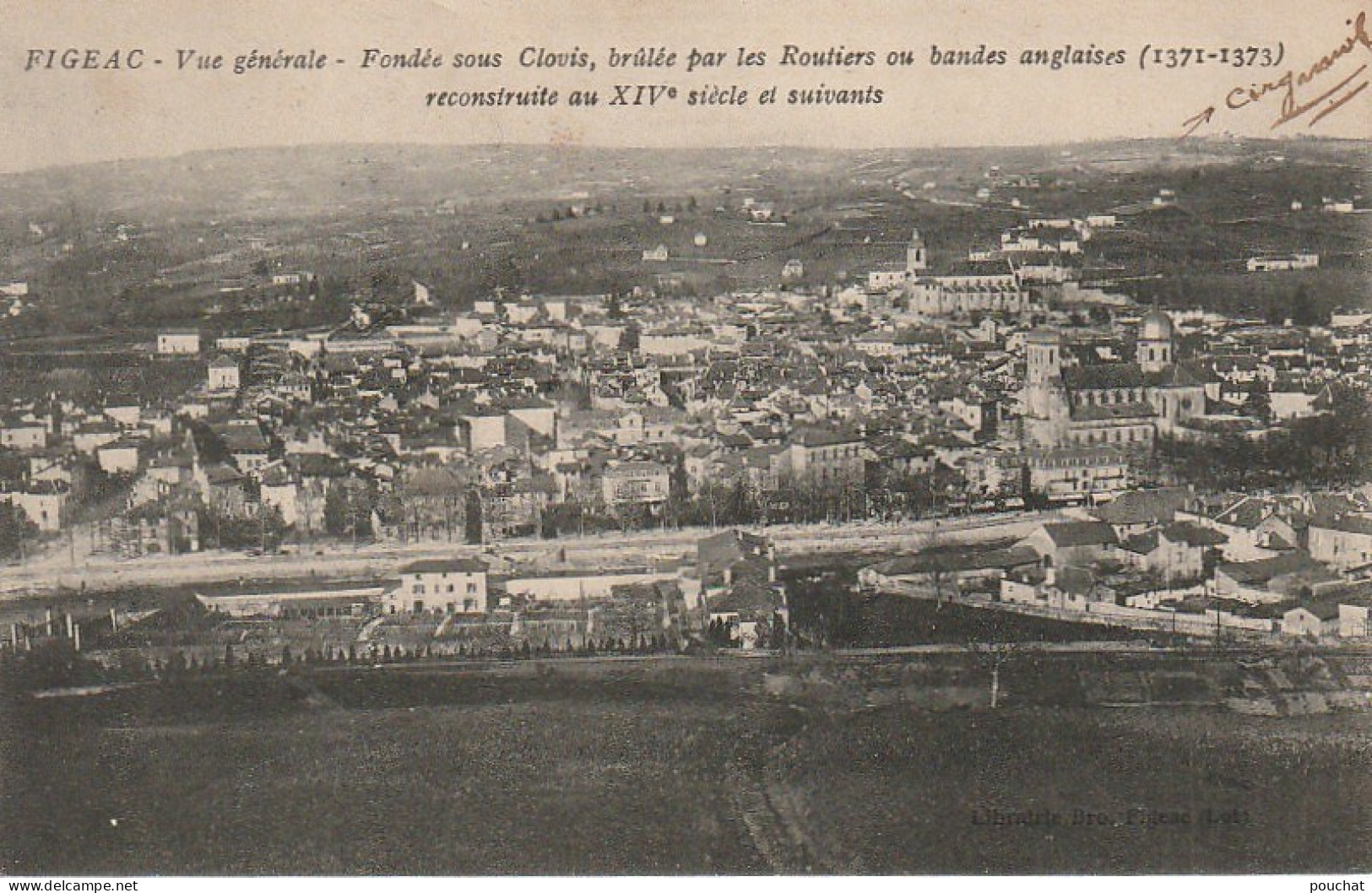 ZY 63-(46) FIGEAC - VUE GENERALE  - 2 SCANS - Figeac