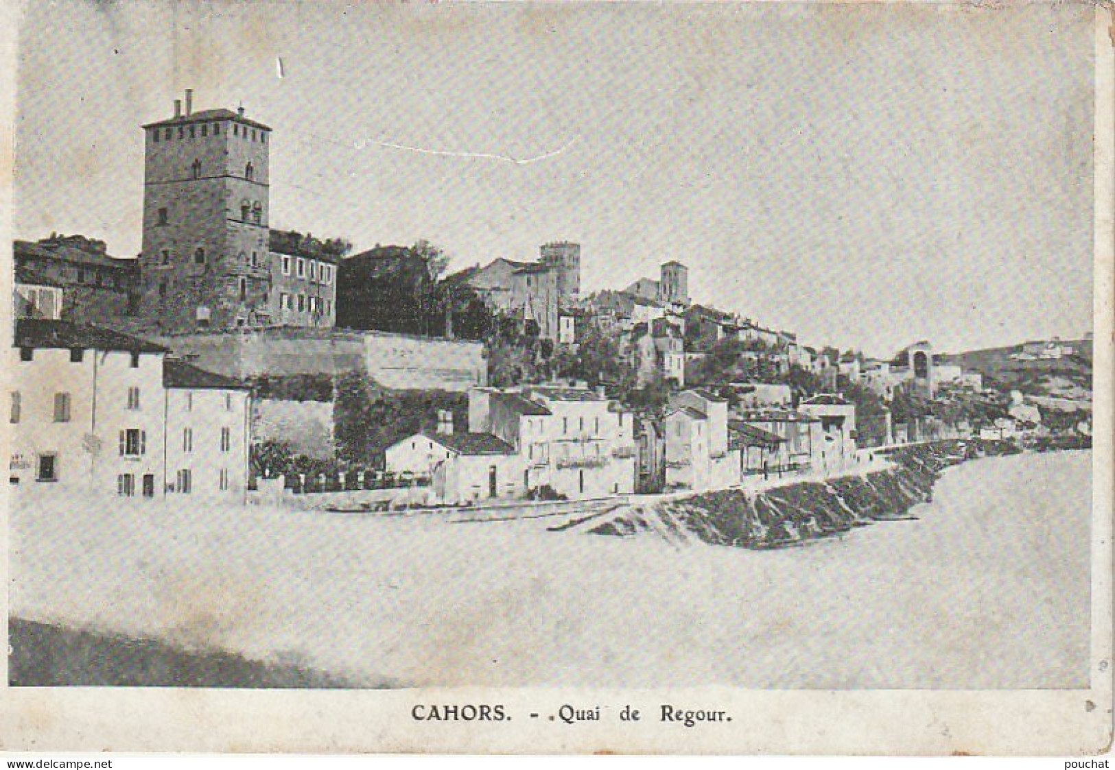 ZY 63-(46) CAHORS - QUAI DE REGOUR - 2 SCANS - Cahors