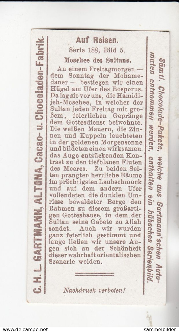Gartmann Auf Reisen  Moschee Des Sultans       Serie 188 #5 Von 1907 - Sonstige & Ohne Zuordnung