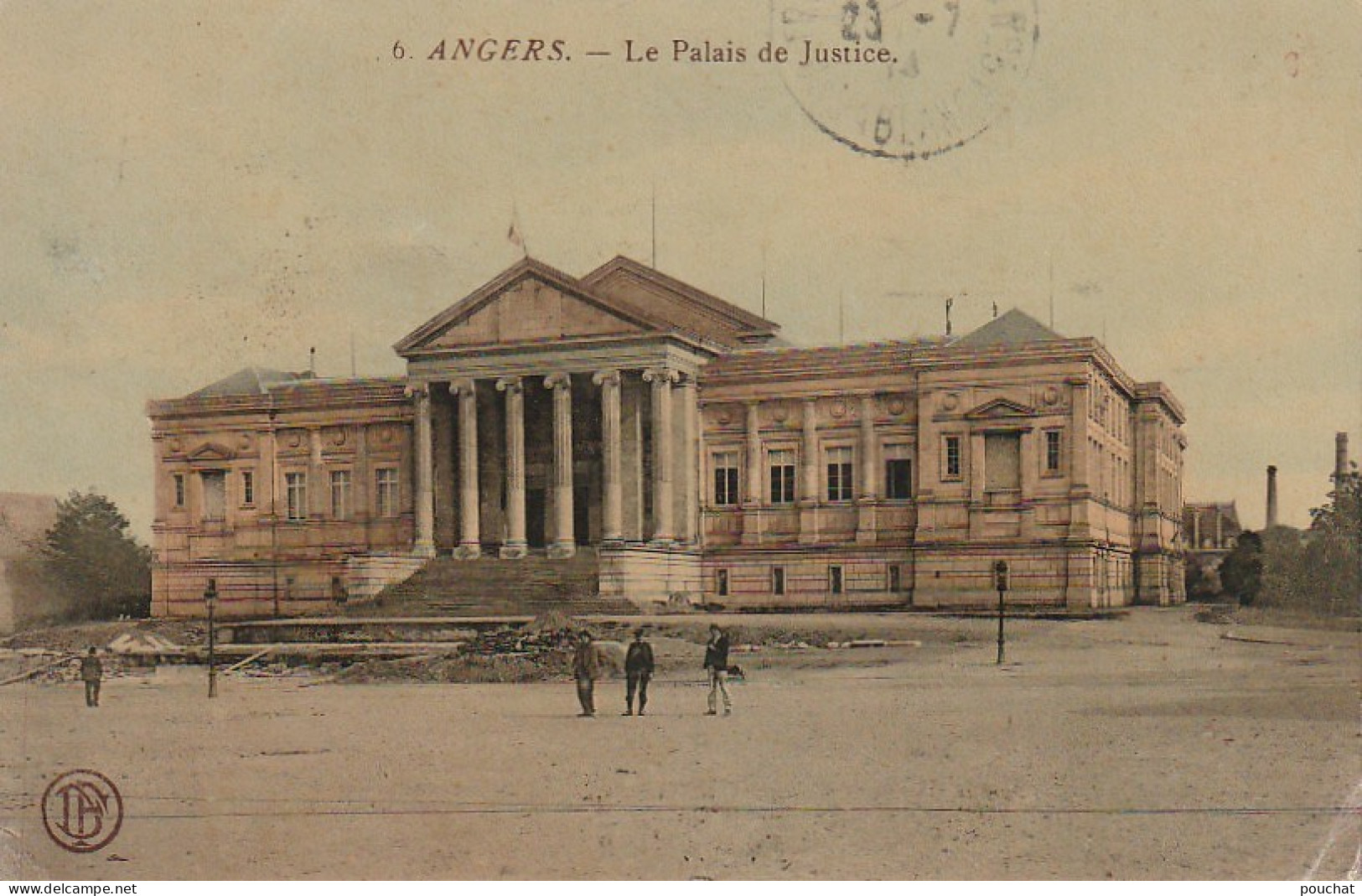 ZY 65-(49) ANGERS - LE PALAIS DE JUSTICE - CARTE COLORISEE - 2 SCANS - Angers