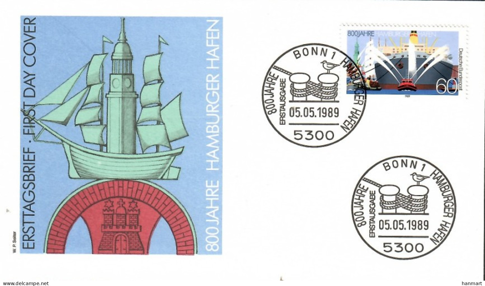 Germany, Federal Republic 1989 Mi 1419 FDC  (FDC ZE5 GRM1419b) - Other & Unclassified