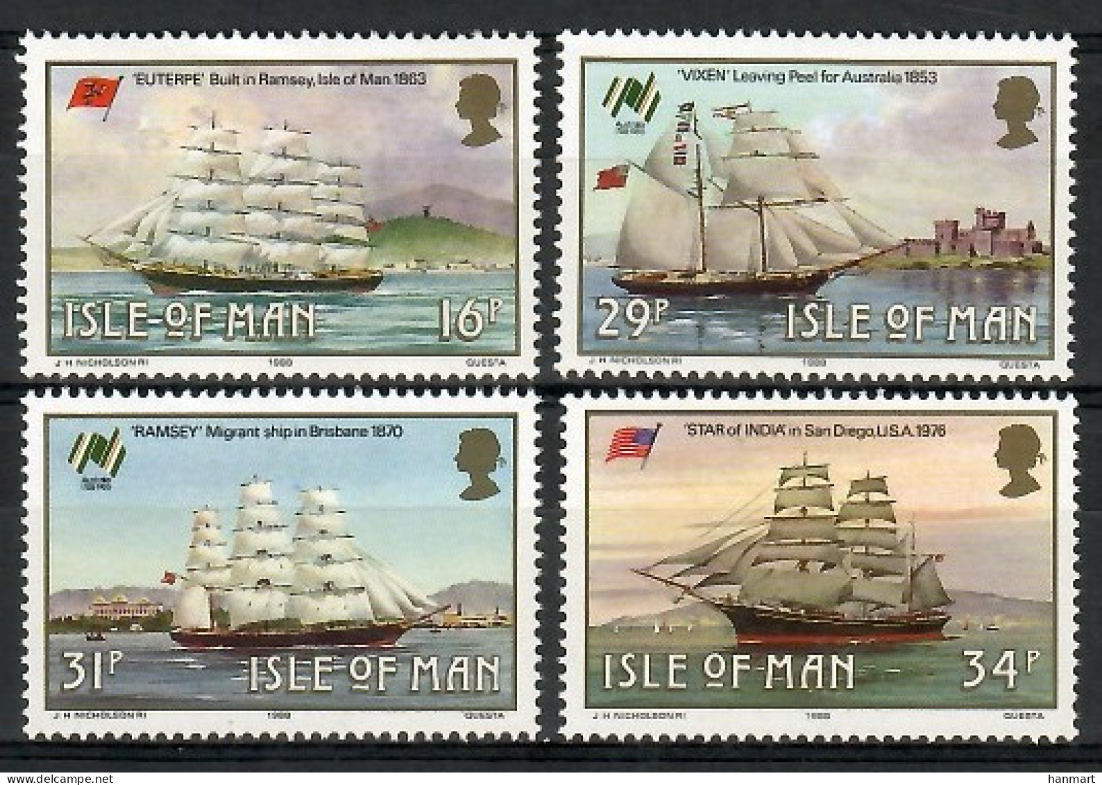 Isle Of Man 1988 Mi 371-374 MNH  (ZE3 IOM371-374) - Other & Unclassified
