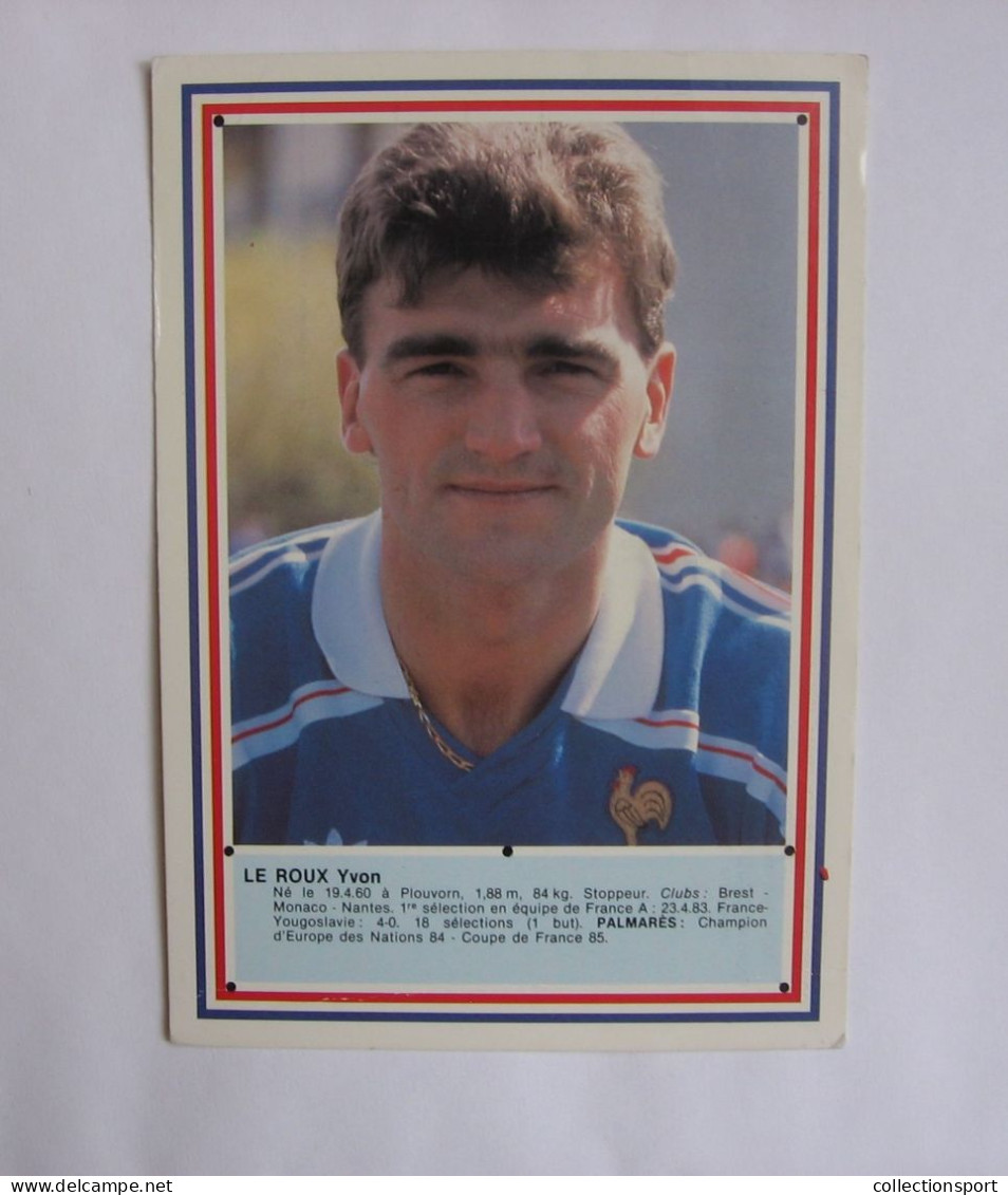 Football - équipe De France 1986 - Yvon Le Roux - Fussball