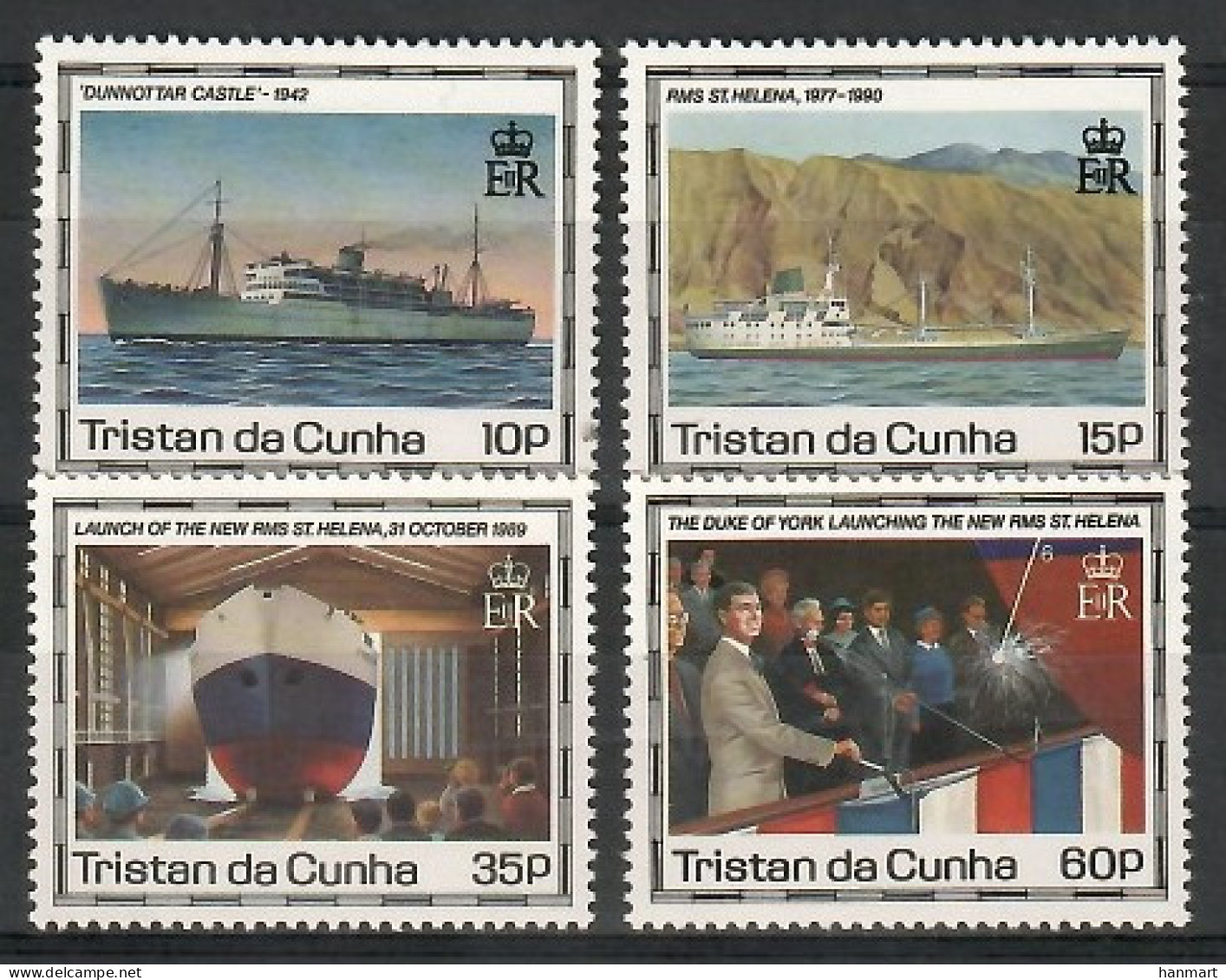 Tristan Da Cunha 1990 Mi 495-498 MNH  (ZS6 TDC495-498) - Sonstige & Ohne Zuordnung