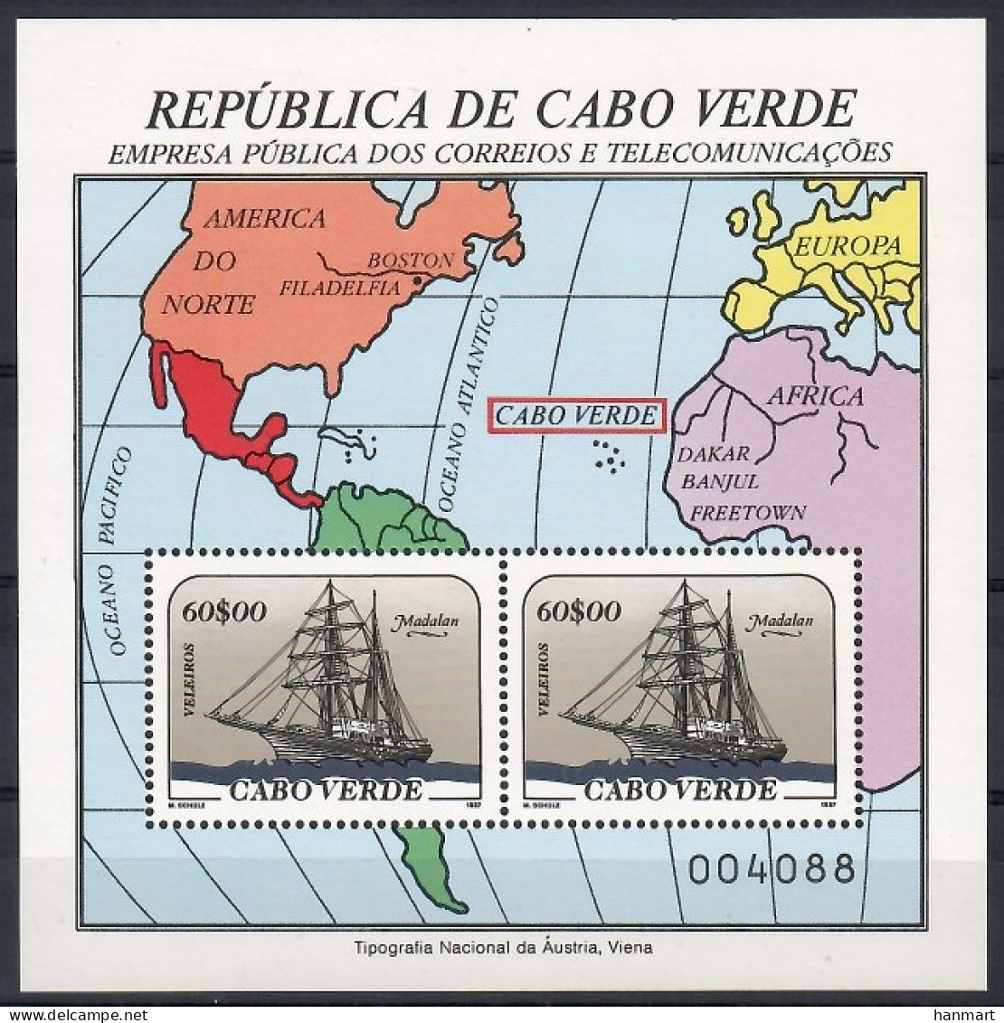 Cabo Verde 1987 Mi Block 11 MNH  (ZS5 CPVbl11) - Other & Unclassified