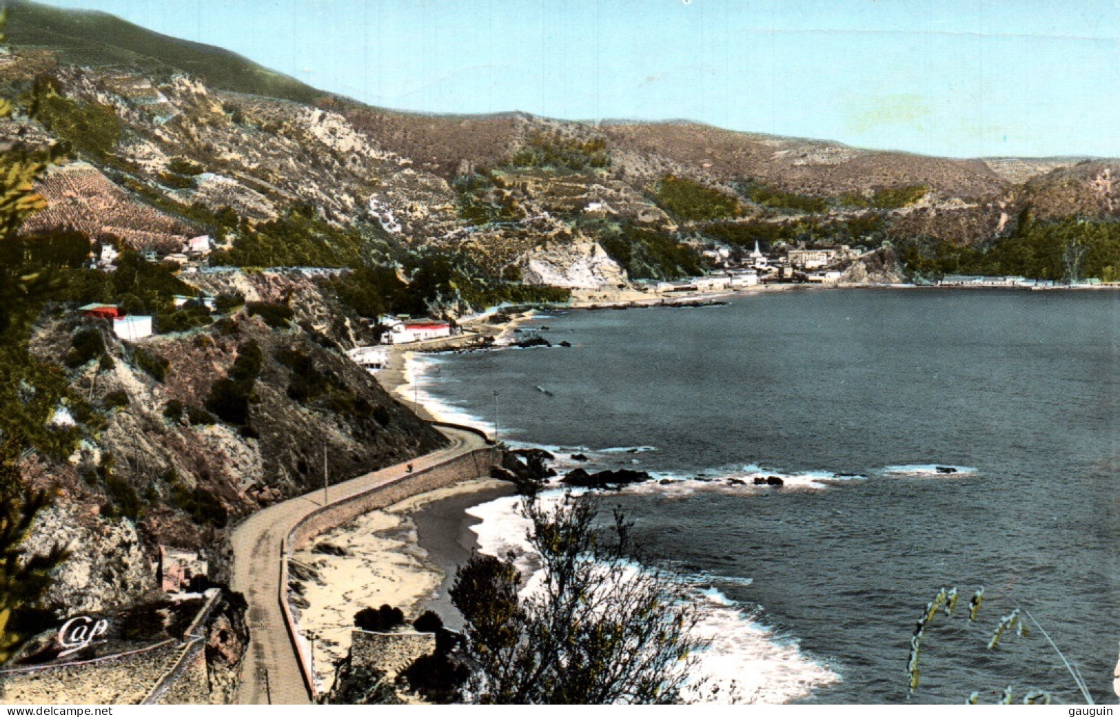 CPSM - PHILIPPEVILLE - Route De La Corniche Et Stora - Edition CAP (format 9x14) - Skikda (Philippeville)