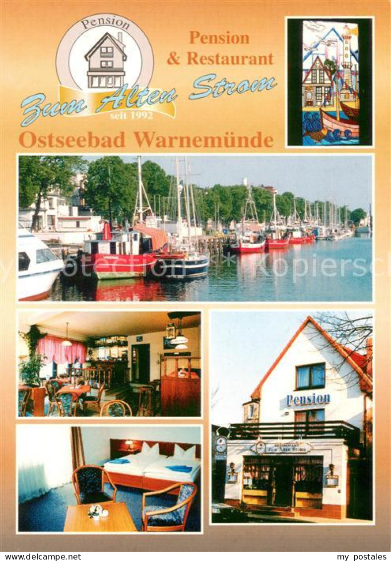 73651887 Warnemuende Ostseebad Pension Restaurant Zum Alten Strom Gaststube Zimm - Rostock