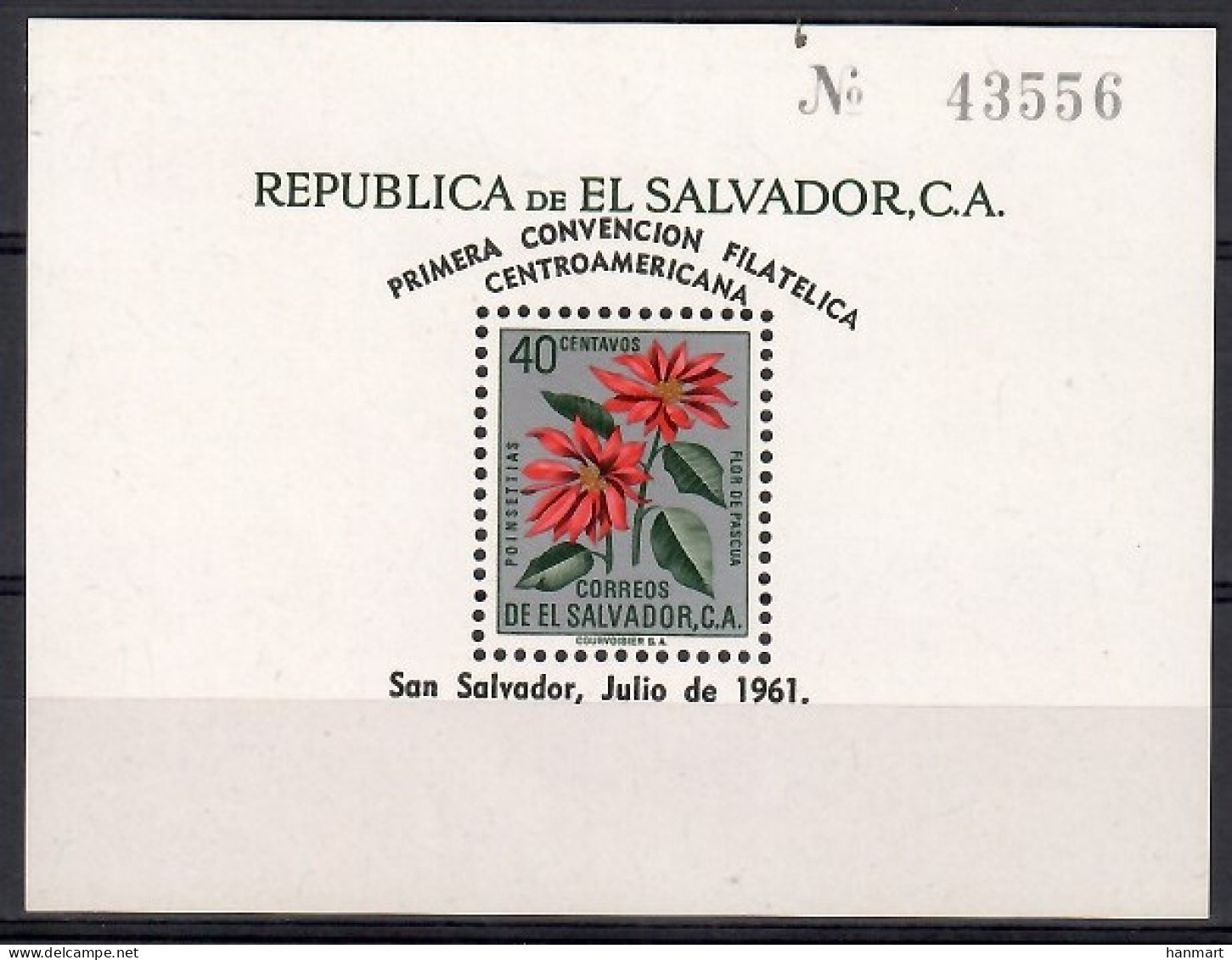 El Salvador 1961 Mi Block 8 MNH  (ZS1 SALbl8) - Other