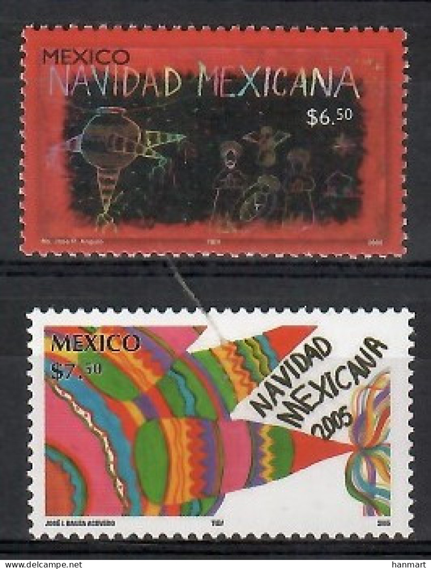 Mexico 2005 Mi 3249-3250 MNH  (ZS1 MXC3249-3250) - Christmas