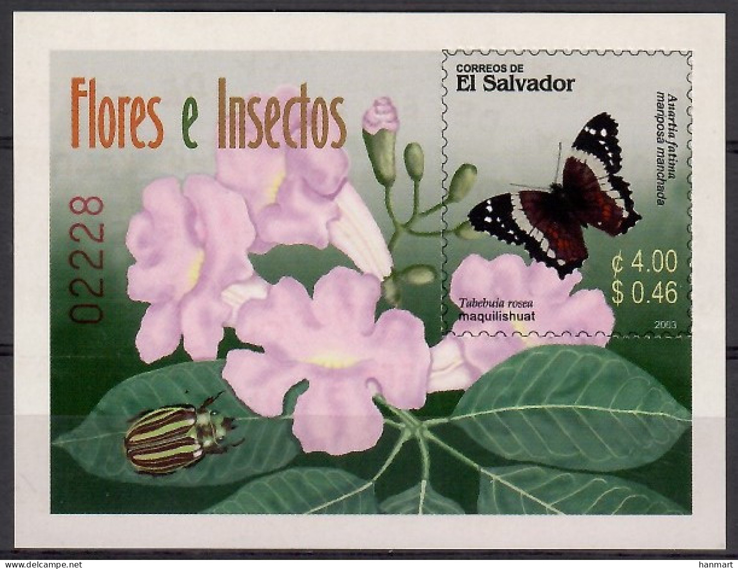 El Salvador 2003 Mi Block 60 MNH  (ZS1 SALbl60) - Otros & Sin Clasificación