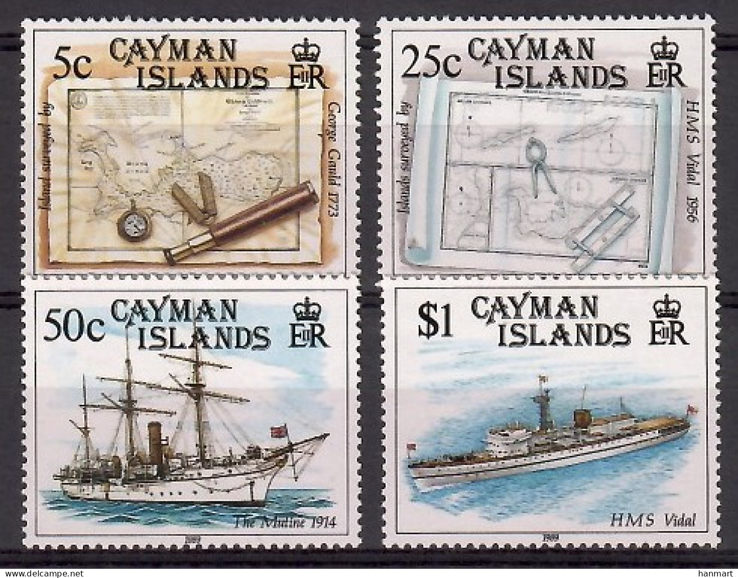 Cayman Islands 1989 Mi 628-631 MNH  (ZS2 CYI628-631) - Geography