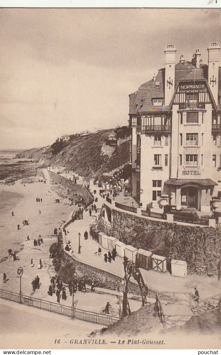 ZY 69-(50) GRANVILLE - LE PLAT GOUSSET - HOTEL " NORMANDY " - 2 SCANS - Granville