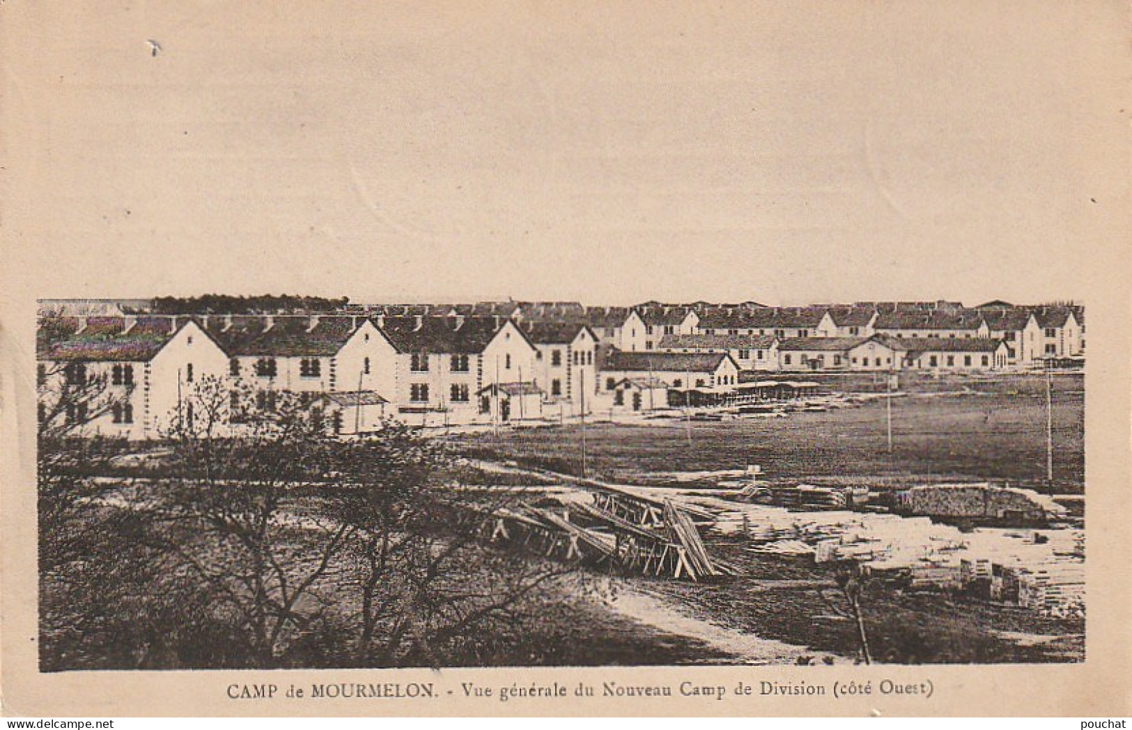 ZY 70-(51) CAMP DE MOURMELON - VUE GENERALE DU NOUVEAU CAMP DE DIVISION ( COTE OUEST )- 2 SCANS - Camp De Châlons - Mourmelon