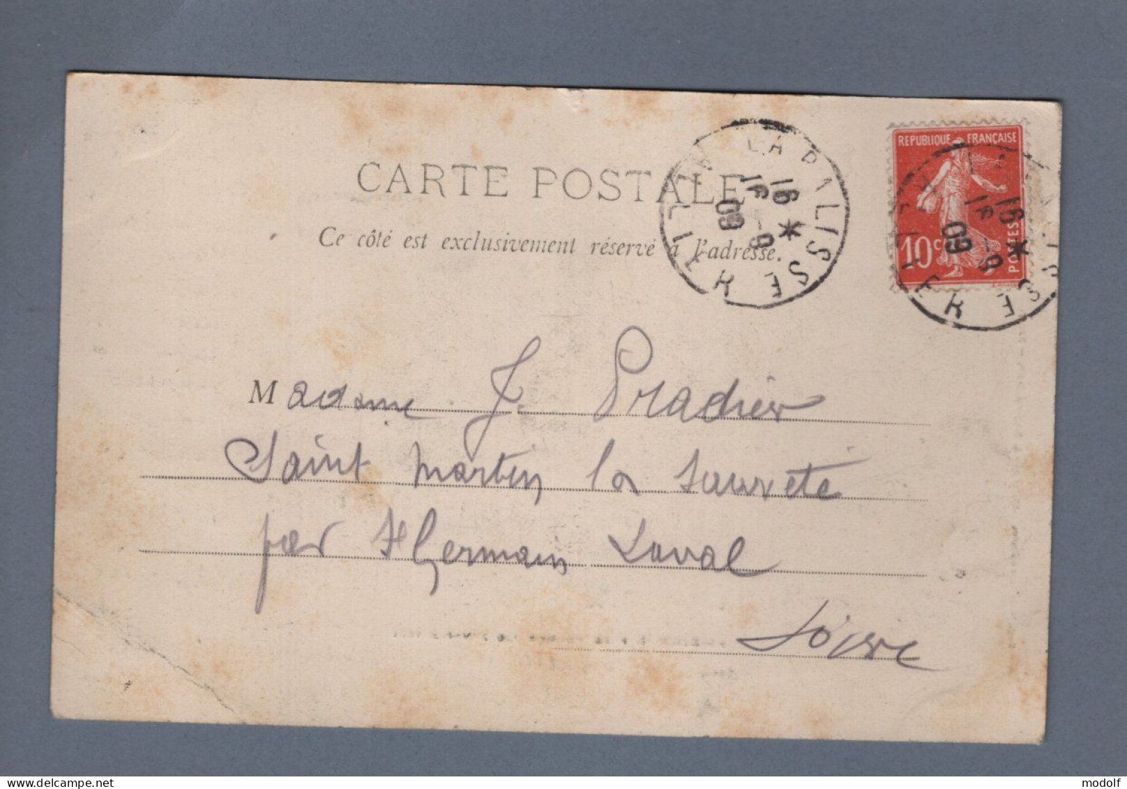 CPA - 42 - Ambierle Près Roanne (10 Février 1901) - Circulée En 1909 - Roanne