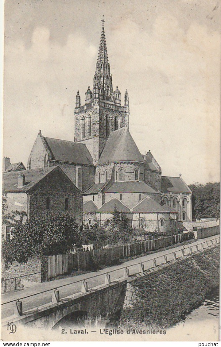 ZY 72-(53) LAVAL - L' EGLISE D' AVESNIERES - 2 SCANS - Laval