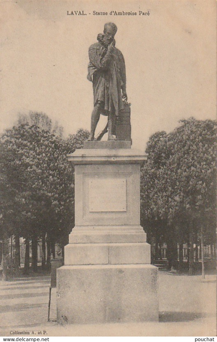 ZY 72-(53) LAVAL - STATUE D' AMBROISE PARE - 2 SCANS - Laval