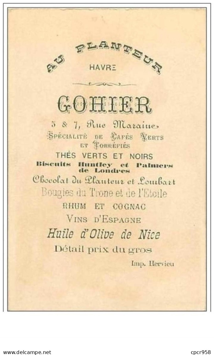 CHROMOS.AU PLANTEUR GOHIER.n°134.FILLETTE PORTANT DU BOIS SUR SON DOS - Tea & Coffee Manufacturers