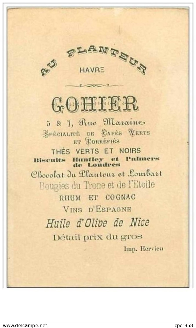 CHROMOS.AU PLANTEUR GOHIER.n°132.FILLETTE SE CACHANT AVEC SA ROBE - Tea & Coffee Manufacturers