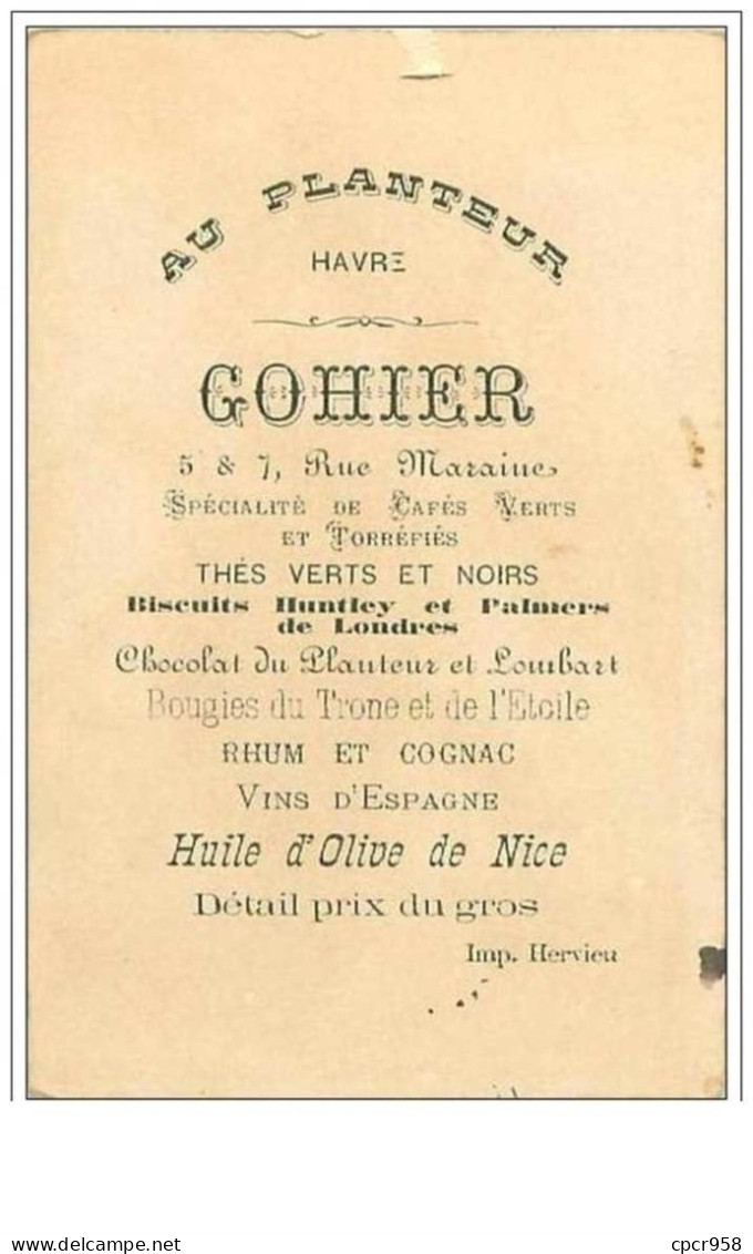 CHROMOS.AU PLANTEUR GOHIER.n°131.GARCONNET SOUS UN PARAPLUIE ROUGE.TACHE - Tea & Coffee Manufacturers