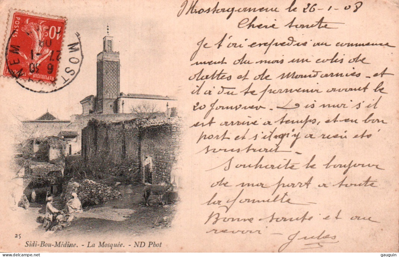 CPA - SIDI-BOU-MÉDINE - La Mosquée (carte Nuageuse) - Edition ND.Photo - Otros & Sin Clasificación