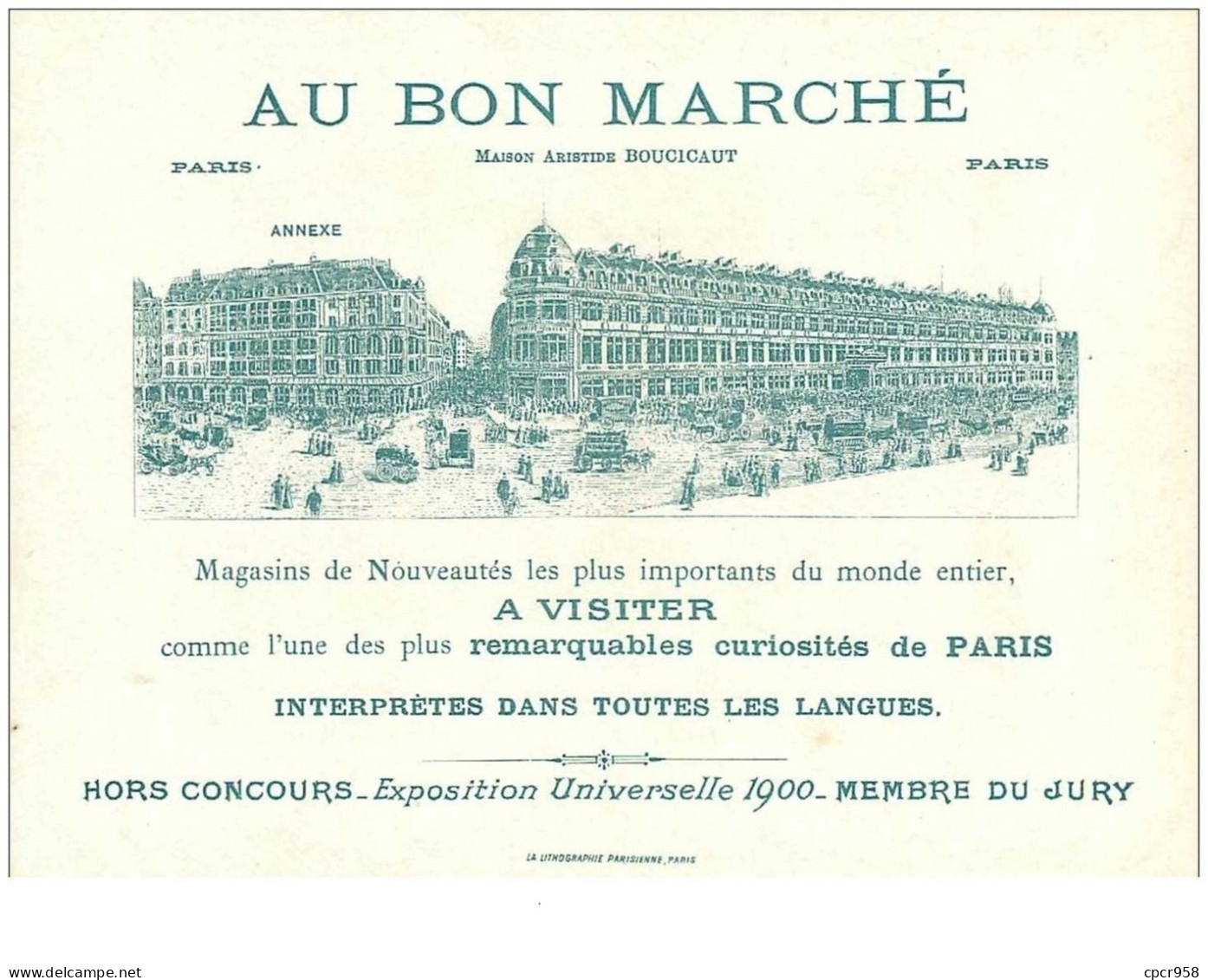 Chromos. N°34076. La Belle Au Bois Dormant .n°4 .au Bon Marché.publicité. 16  X 11.5 Cm - Au Bon Marché