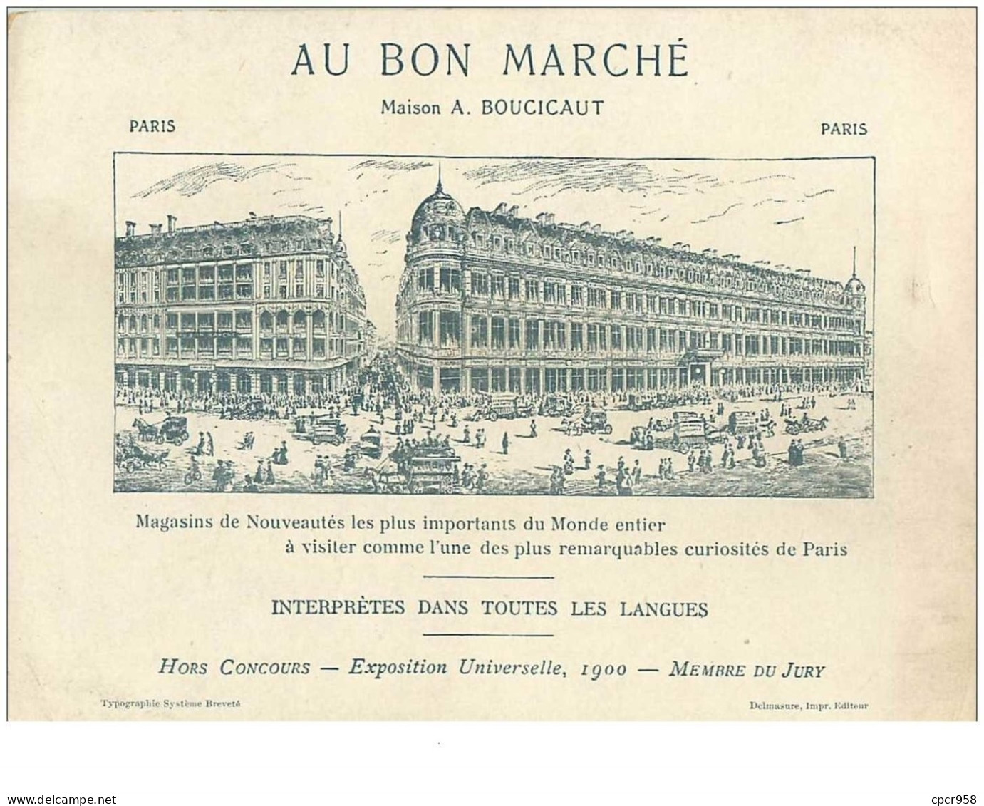 Chromos. N°34067 .ali-baba Et Les 40 Voleurs . N°4 .au Bon Marché.publicité.16.5 X 12 Cm - Au Bon Marché