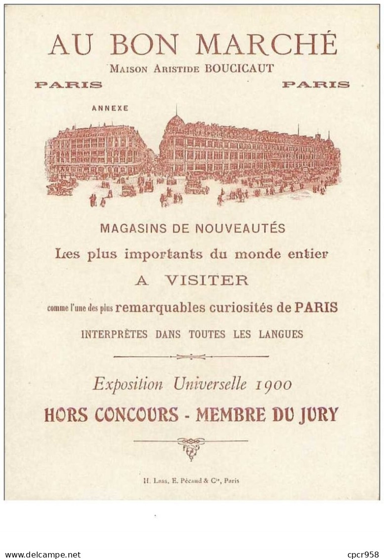 Chromos. N°34053 .epoque Romane Chateau De Carcassonne. Au Bon Marché.publicité.16 X 11.5 Cm - Au Bon Marché