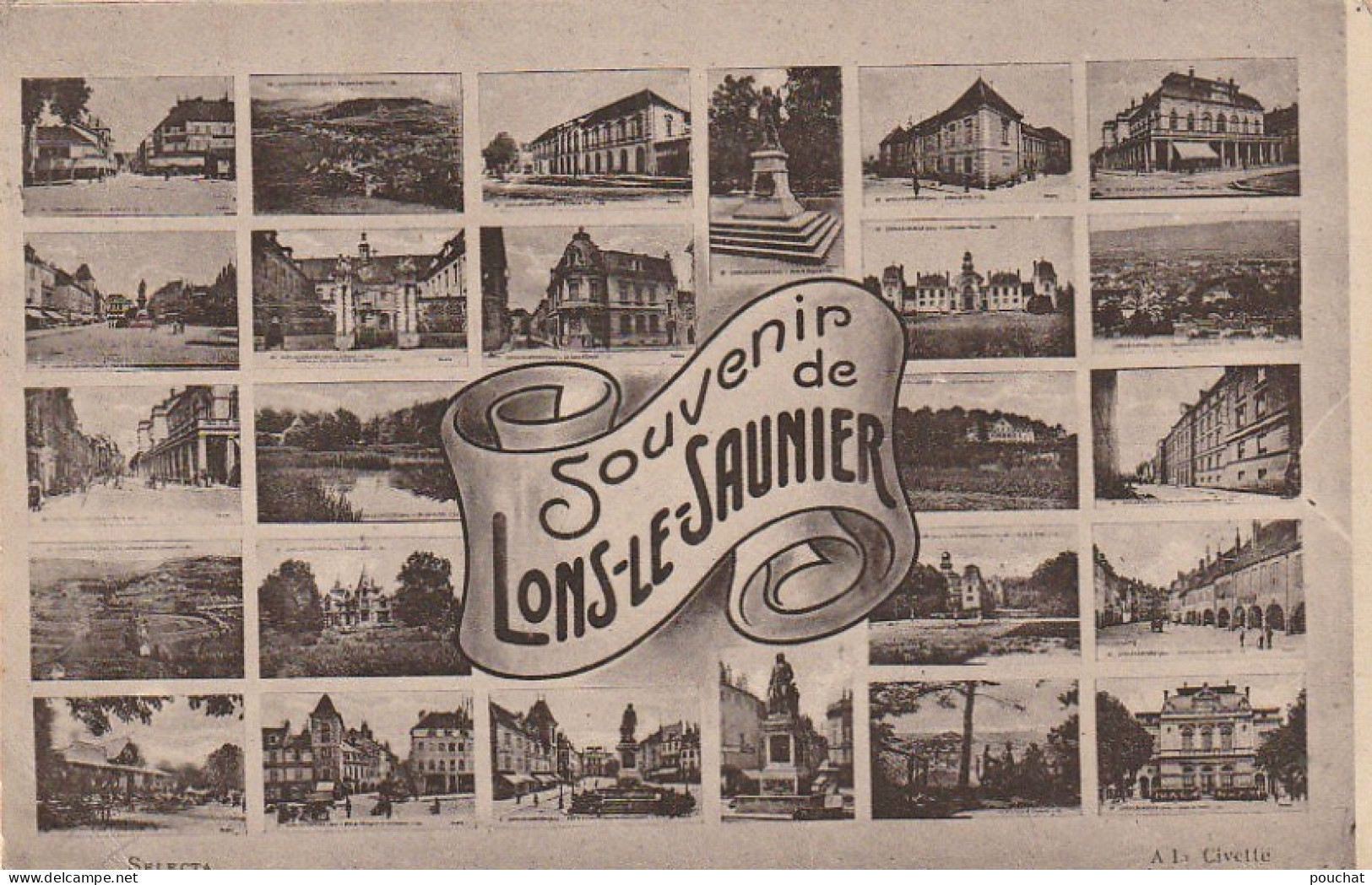 ZY 74-(39) LONS LE SAUNIER - CARTE  SOUVENIR MULTIVUES - 2 SCANS  - Saluti Da.../ Gruss Aus...