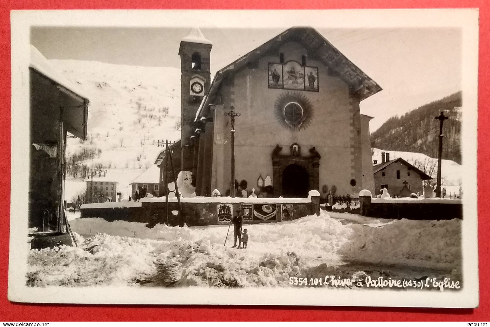 73 - SAVOIE - VALLOIRE - CPSM 5354 - Hiver à Valloires / Eglise - éd ?? - Andere & Zonder Classificatie