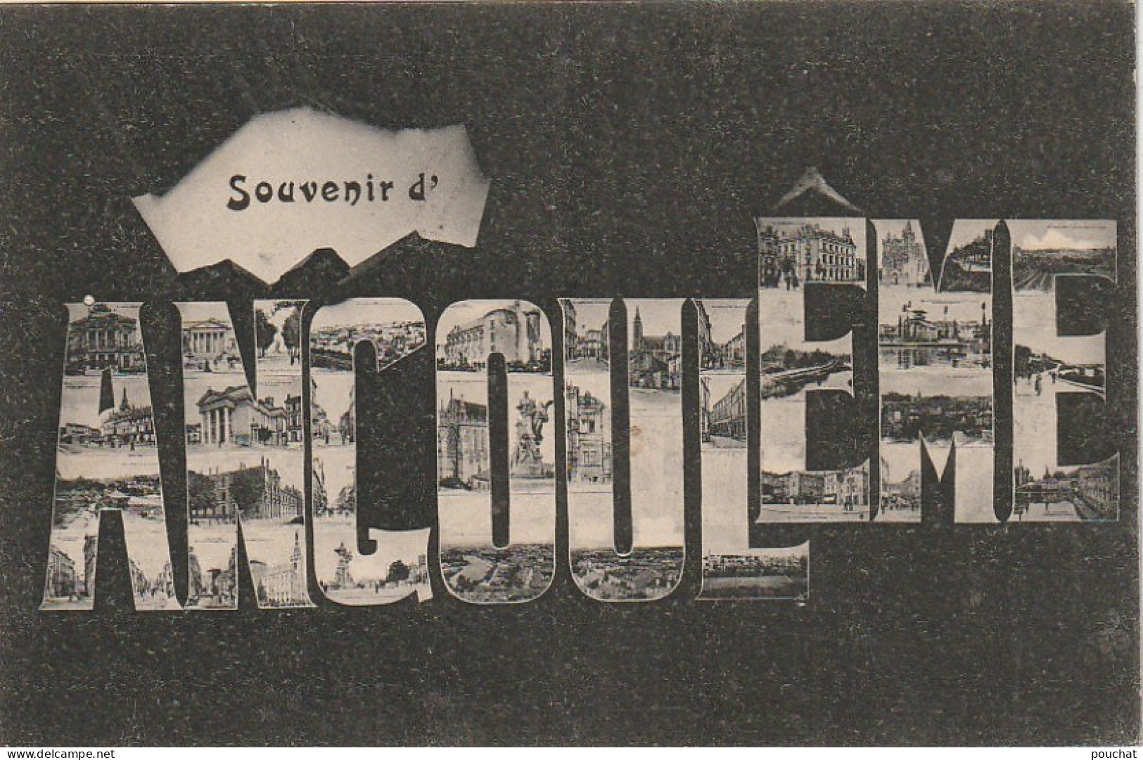 ZY 74-(16) ANGOULEME - CARTE  SOUVENIR LETTRES MULTIVUES  - 2 SCANS  - Greetings From...