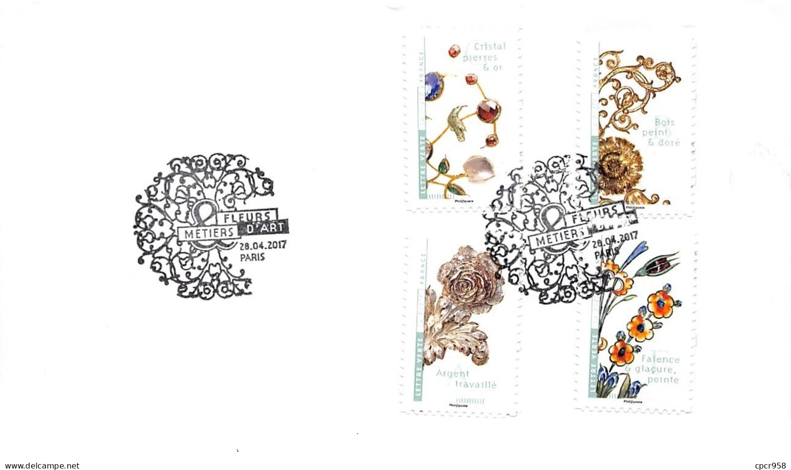 FRANCE. FDC. N°206745 .28/04/2017.cachet Paris.Fleurs Métiers D'art - 2010-2019