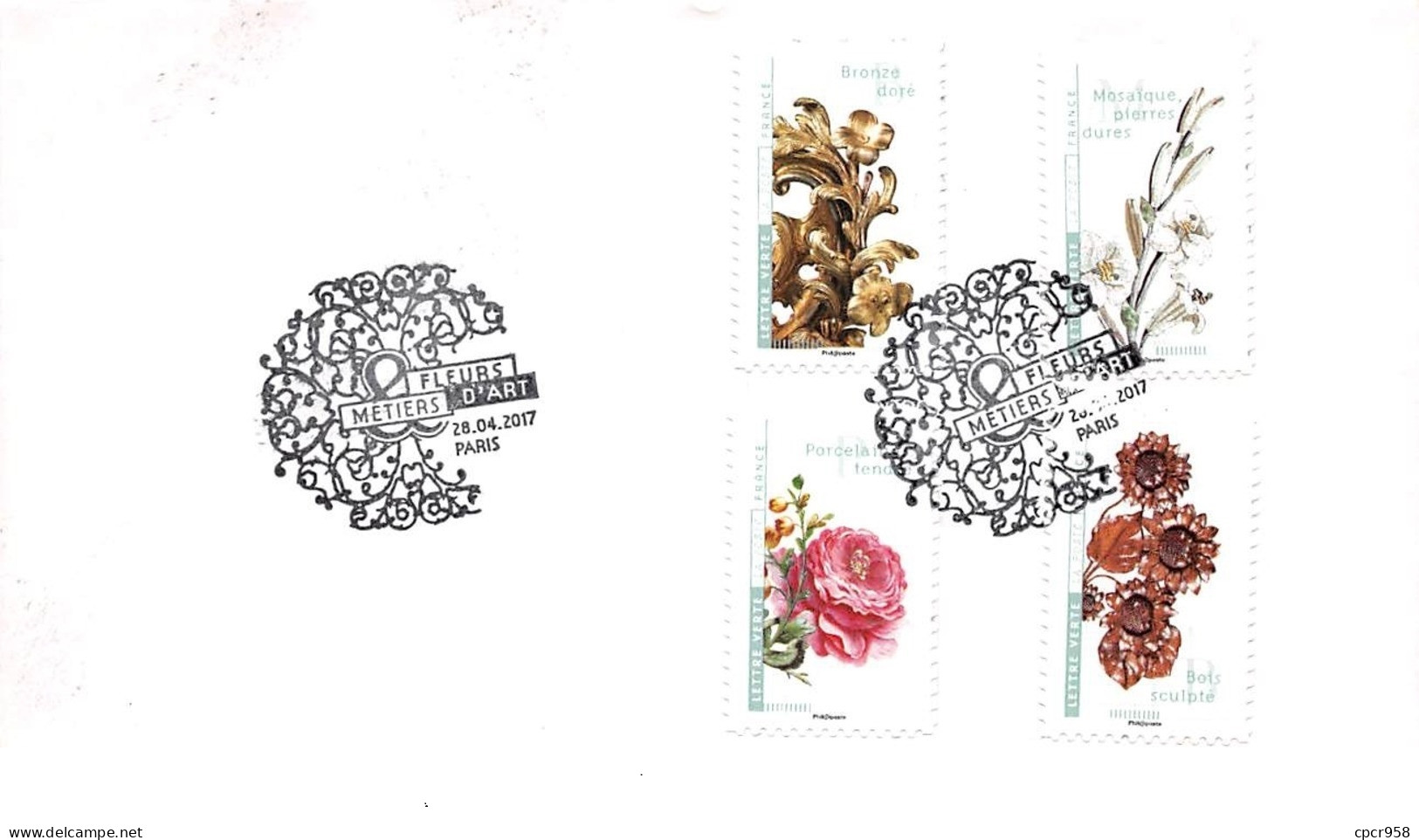 FRANCE. FDC. N°206743 .28/04/2017.cachet Paris.Fleurs Métiers D'art - 2010-2019