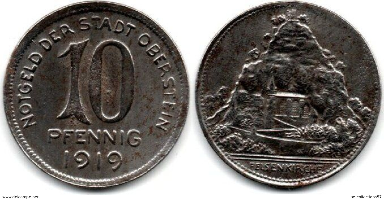 MA 33627 / Oberstein 10 Pfennig 1919 TTB - 5 Pfennig