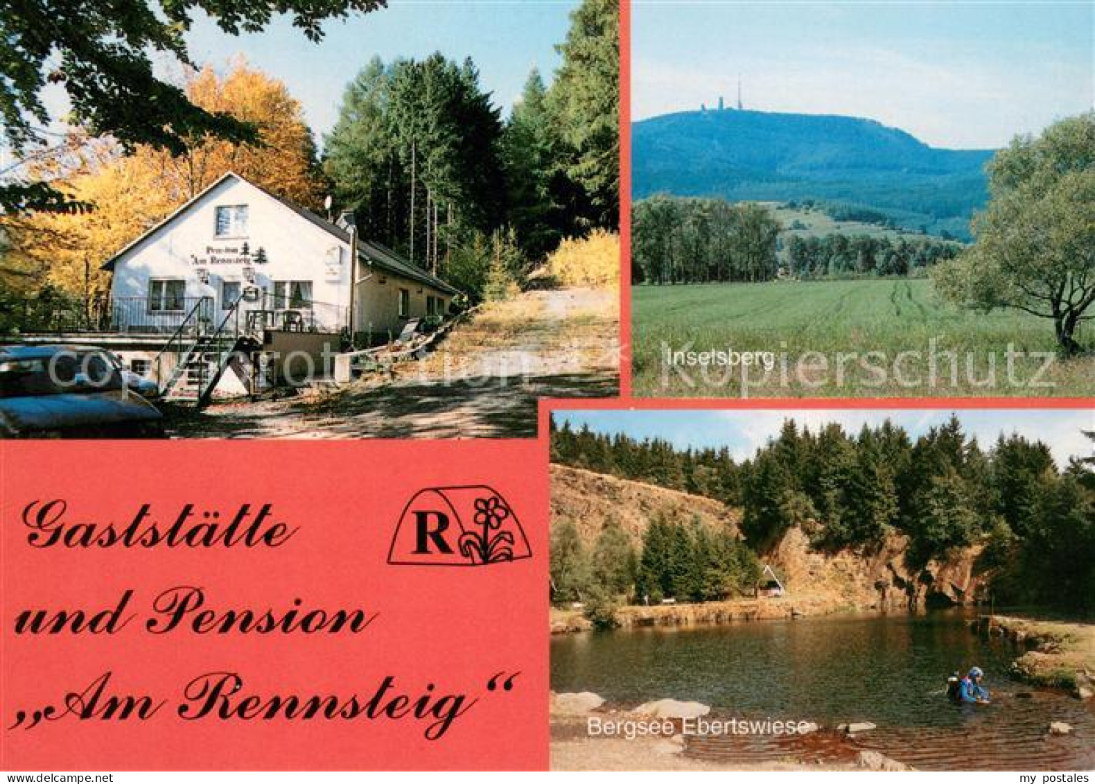 73651760 Floh-Seligenthal Gaststaette Pension Am Rennsteig Inselsberg Bergsee Eb - Autres & Non Classés