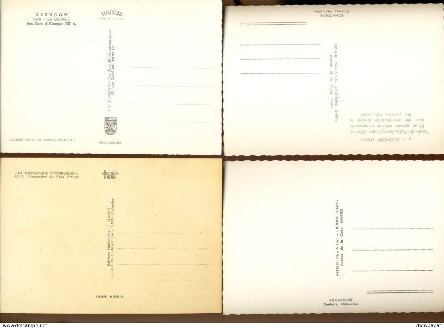 Normandie Pittoresque - Lot De 8 Cartes Différentes - Toutes Scannées Recto Verso - 5 - 99 Postkaarten