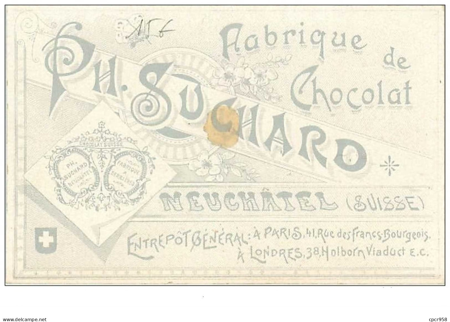 CHROMOS.n°11238.SUCHARD.GARCONNET RAPANT DU CHOCOLAT - Suchard