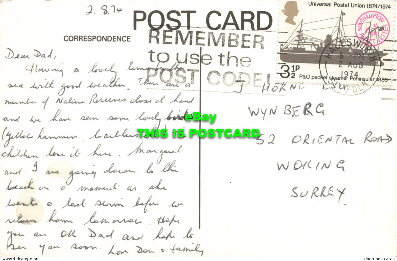 R573349 Walberswick. Promise. 1974. Multi View - Monde