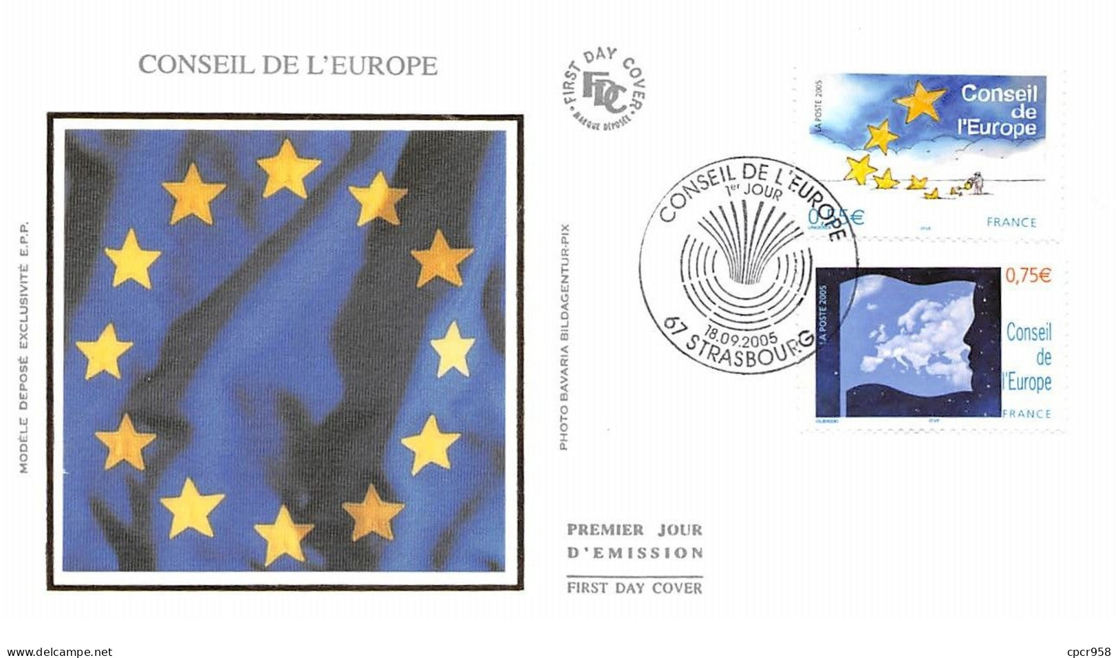 FRANCE.FDC.AM11488.18/09/2005.Cachet Strasbourg.Conseil De L'Europe - 2000-2009
