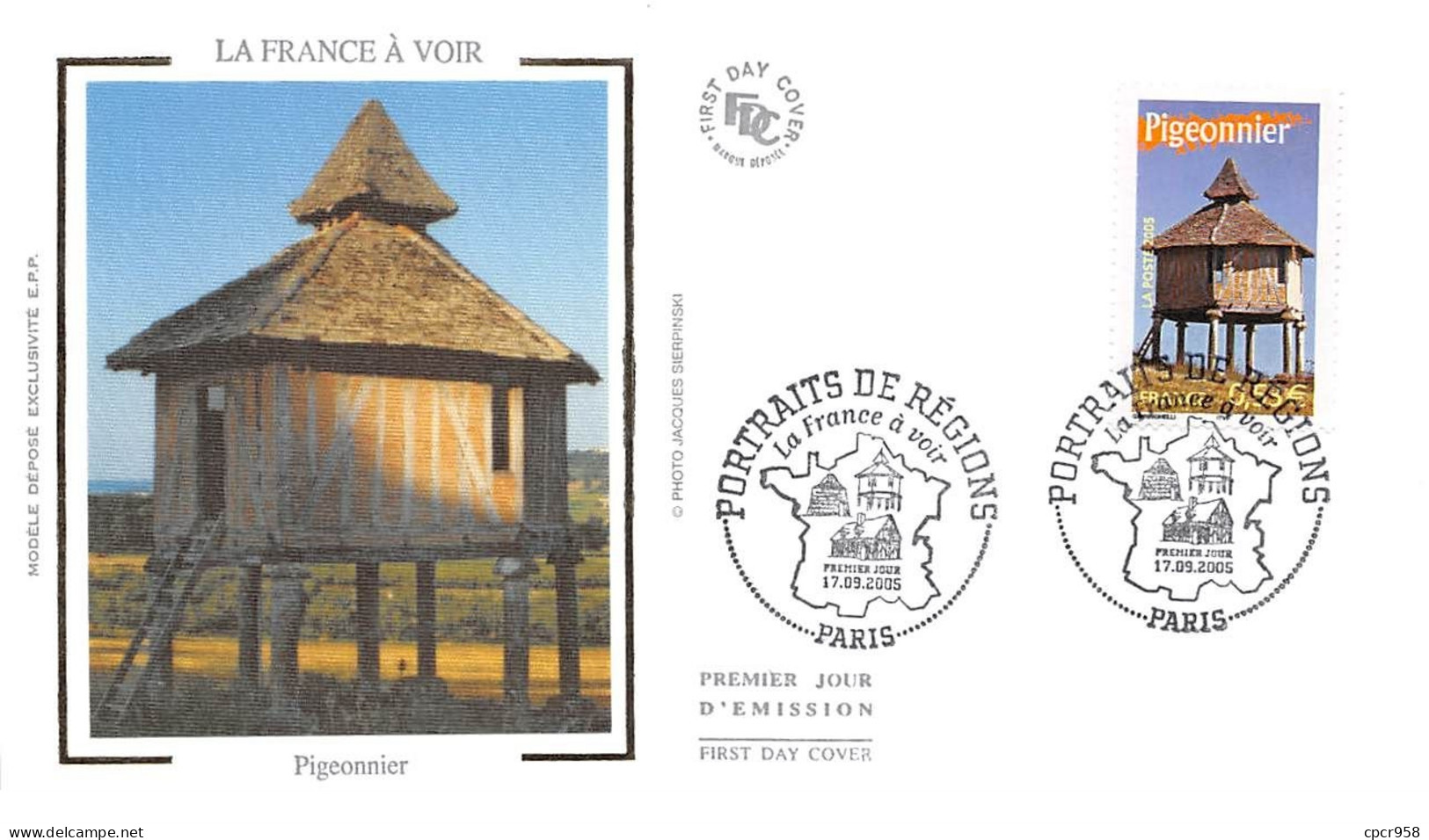 FRANCE.FDC.AM11478.17/09/2005.Cachet Paris.Portraits De Régions.Pigeonnier - 2000-2009