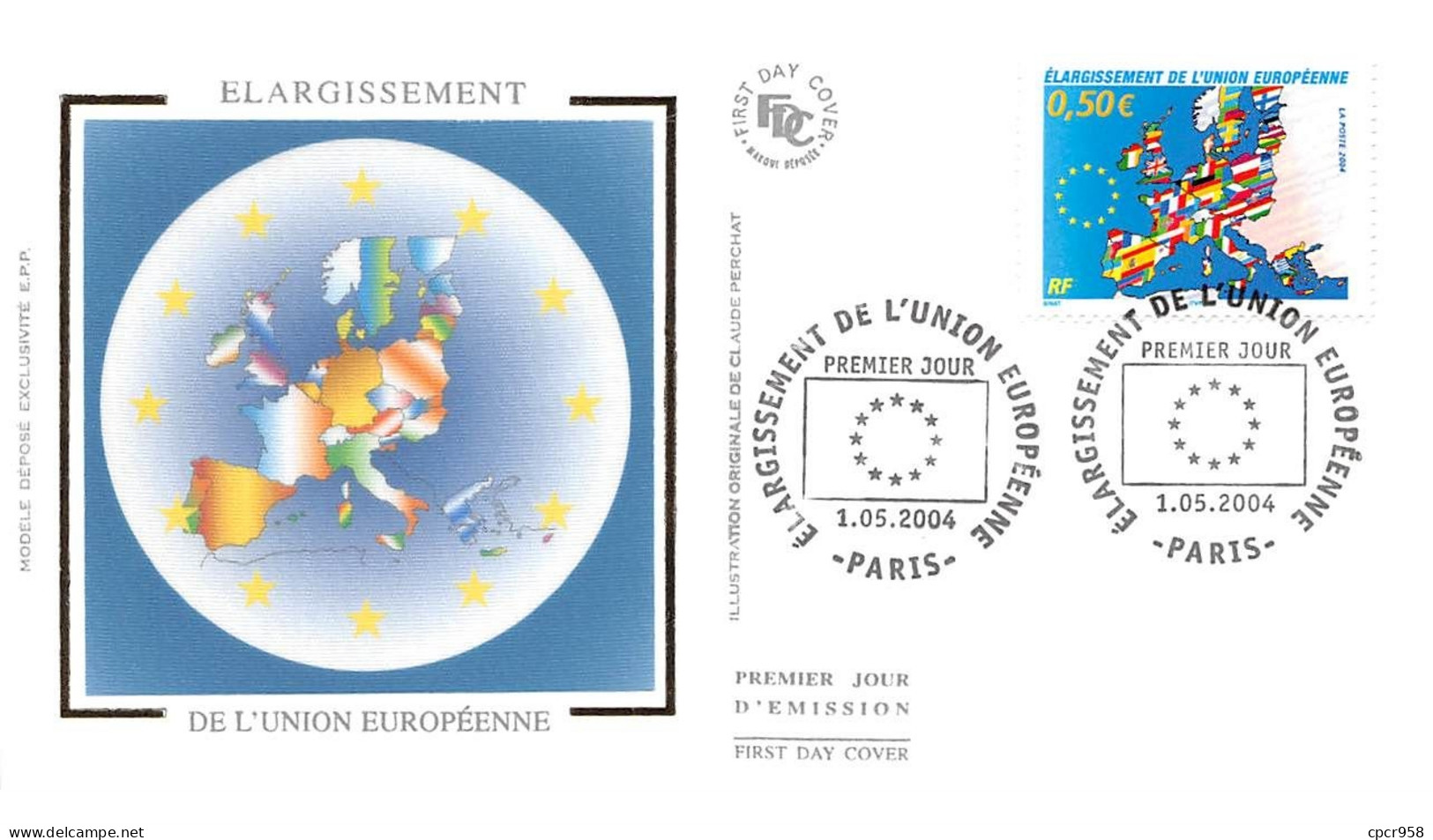 FRANCE.FDC.AM11545.01/05/2004.Cachet Paris.Elargissement De L'Union Européenne - 2000-2009