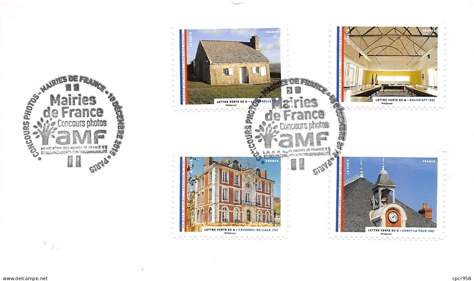 FRANCE. FDC. N°207017. 10/12/2015. Cachet Paris. Mairies De France - 2010-2019