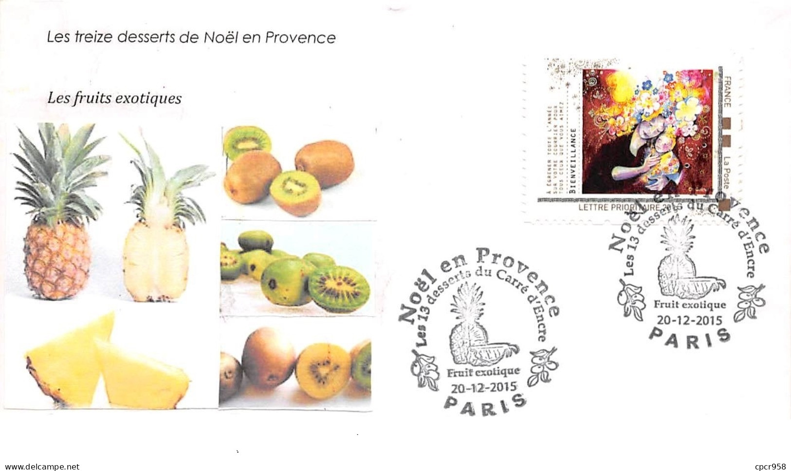 FRANCE. FDC. N°207009. 20/12/2015. Cachet Paris.noël En Provence. Les 13 Desserts De Noël. - 2010-2019