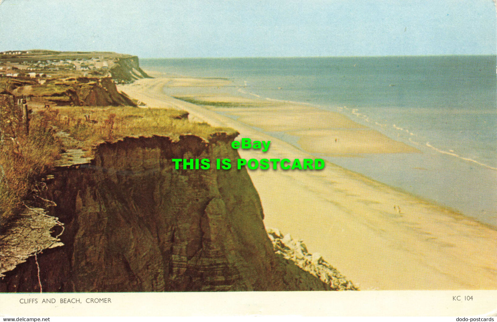 R573370 Cliffs And Beach. Cromer. KC 104. Cotman Color. Jarrold. 1963 - Monde