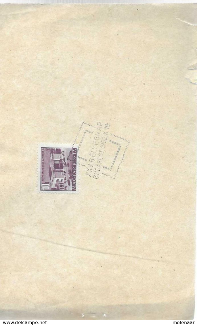 Postzegels > Europa > Hongarije > 1945-60 >kaart Met 1 Postzegel Uit 1952 (17083) - Briefe U. Dokumente