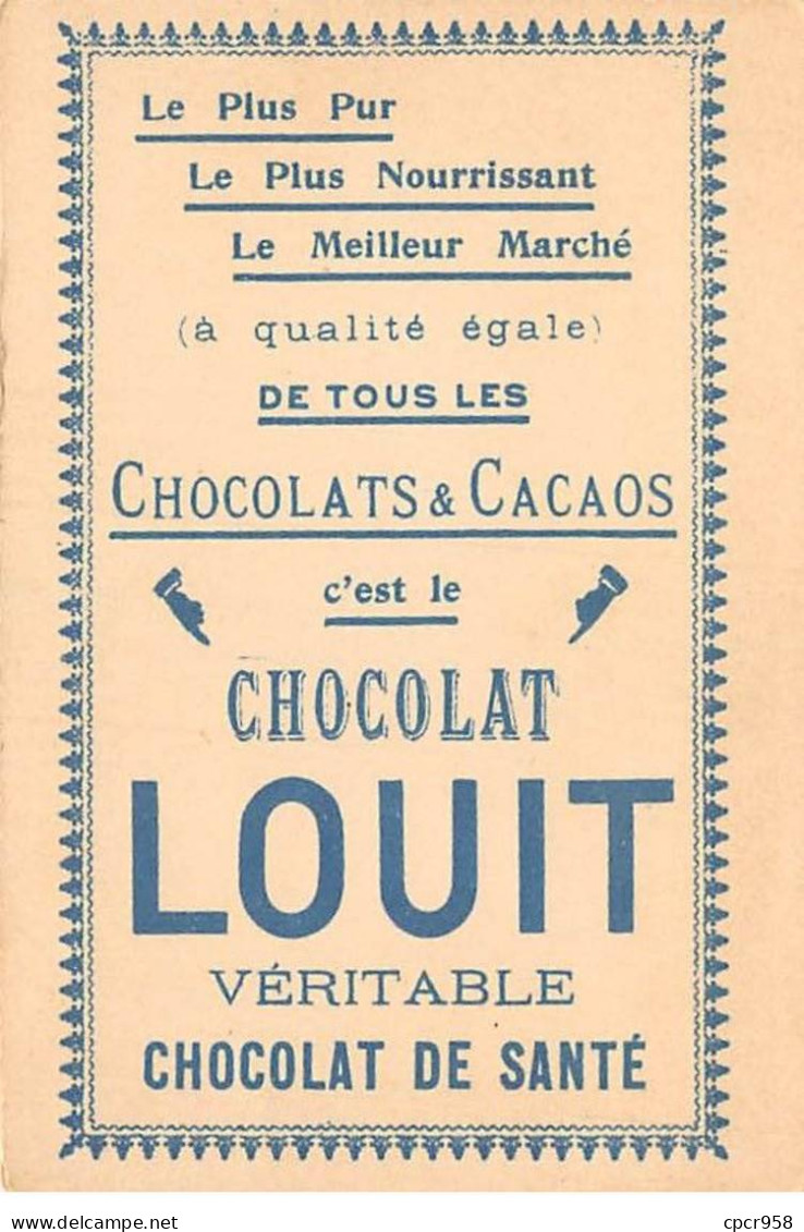 Chromos.AM15197.7x10 Cm Environ.Chocolat Louit.Litière Grecque - Louit